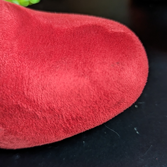 Women's size 7.5 Jessica Carlyle Red Booties - Picture 7 of 11